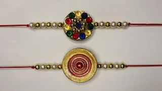 Handmade Rakhi for Competition 😱 DIY Rakhi #craftaura #youtubepartner #rakhimaking @Craft_aura1177