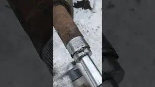 ремонт,расточка и нарезка резьбы оси прицепа КамАЗ #расточка