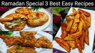 3 Perfect Ramadan Special Recipes | Crispy Cheese Pizza Samosa | Chicken Kachori Recipe