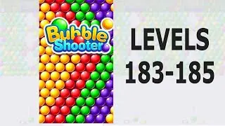 Bubble Shooter Pop Bubble ALL Levels 183 to 185 Arcade Game Play.