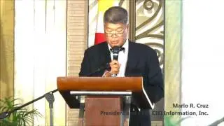 Marlo R Cruz, President and CEO of CIBI Information Inc. during the CIC Beta Testing Launch