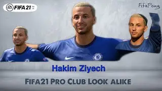 FIFA 21 faces Virtual Pro club look alike Hakim Ziyech // Chelsea // Morocco