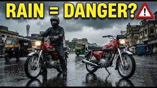 Rain Me Bike Chalana Kitna Risky Hai? | Rain Riding Safety Tips #honda125 #pov #saadimotovlogs