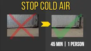 How to Replace Garage Door Bottom Seal - Stop Cold Air Drafts & Snow | Easy DIY Weatherproofing