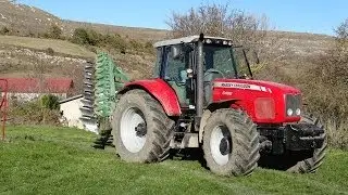 Preparando la tierra y sembrando (Massey Ferguson 6499 - 8947)