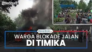 Warga Blokade Jalan Poros Mapurujaya Timika, Buntut Penemuan Mayat