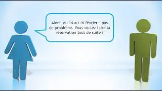 French dialogue # French conversation # &Agrave; l'h&ocirc;tel   R&eacute;servation pour une personne
