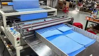 Máquina cortadora de doble capa no tejida