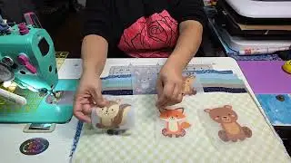 Making a baby quilt for a friend.