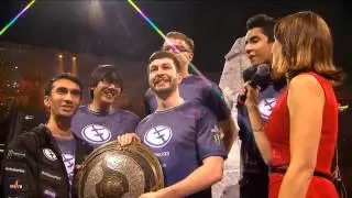 #TI5 Grand Final #EG are the champions of the #International 2015! Winning moment #AfterGame