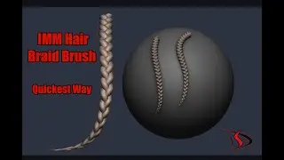 How to make Hair Braid IMM Brush in ZBRUSH QUICKEST WAY