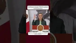El gobierno Federal ayuda a policias municipales y estatales de todos los estados: Claudia Sheinbaum