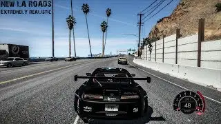 GTA V Ultimate NVR | New 2K LA Roads + New Vegetation Quick Gameplay | (2K) - 60FPS!