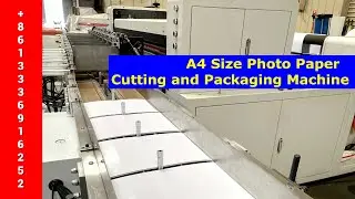 Glossy Photo Paper Cutting and Film Packaging Machine
