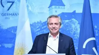 Conferencia del presidente Alberto Fernández en la reunión de Jefes de Estado y de Gobierno del G7