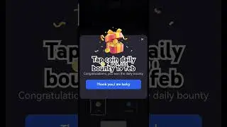 Tapcoin daily bounty today 19 February #tapcoin #tech #cryptoinformation #viralvideo