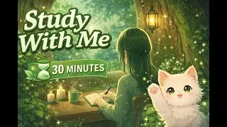 Study With Me 🌳📖 | Calm Focus Session🌿✨