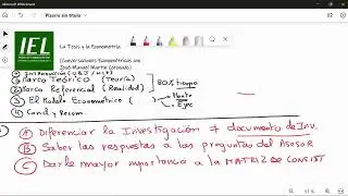 ¿Terminaste tus estudios y te toca hacer la #tesis? ¿Ya te olvidaste de #Econometría?