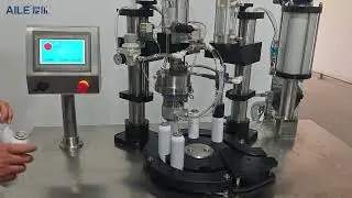 Semi-automatic spray sunscreen bottle filling machine with BOV aerosol system TEL.: +8613826198136