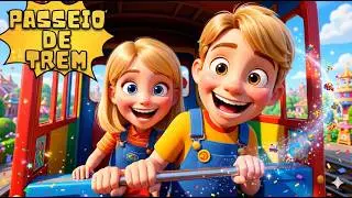 PASSEIO DE TREM COM O BOI DA CARA PRETA | M&Uacute;SICA INFANTIL | DESENHO ANIMADO