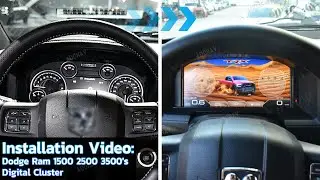 aoonav Installation Video For Dodge Ram 1500 2500 3500 2013-2018 Digital Gauge Cluster Replacement