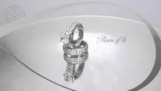 Custom 2 Carat Radiant Cut Diamond Engagement Ring & Wedding Band