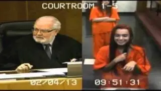 Raw: Woman Curses at Judge, Flips Bird