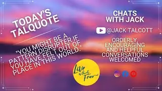 Disrupting Disruptive Patterns; Thursday Chats with Jack and Space for More