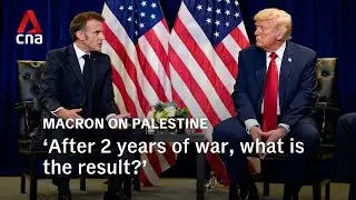 Trump meets with Macron amid France&rsquo;s recognition of Palestinian statehood