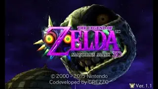 The Legend of Zelda: Majora's Mask 3D (2015, Grezzo, 3DS) - Intro and Title Screens