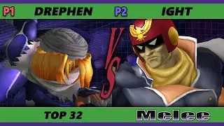 S@X 395 Online Top 32 Smash Melee - Drephen (Sheik) Vs. ight (Falcon) SSBM
