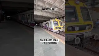 THANE-PANVEL Local Train 🚂 #indianrailways #localtrains #mumbailocal #harbourline #centralrailways