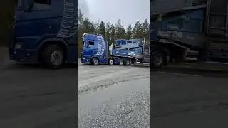SCANIA WITH HEAVY MACHINES #shorts #trending #viral