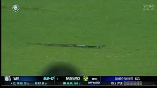 Everyone shocked when Snake entered in ground during live match | India vs South Africa 2nd T20I