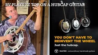 ZZ Top Song Jesus Just Left Chicago Played On A Mercedes Benz Hubcap Guitar