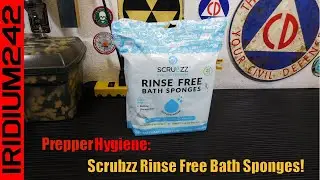 Prepper Hygiene:  Scrubzz Rinse Free Bath Sponges!