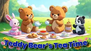 Teddy Bear&rsquo;s Tea Time l2️⃣ 🦛 Hippo&rsquo;s Big Dance Party 🎈 Kids Song Fun!