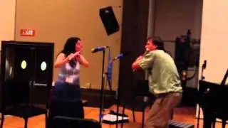 Flute Duet at Art of Improvisation Recording Studio - Music for People Workshops