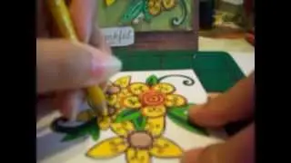 Beginner's Coloring Digital Stamps Tutorial #7 - Whimsy Blooms