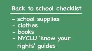 NYCLU Back to School Kit