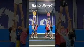 Bigtide Junior cheerleading group stunt practice. Back to basic and make clean #치어리딩 #cheerleading