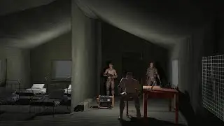 Heavy Rain and thunder  Sounds in a Military  tent with a  generator running  for sleeping ASMR