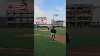 Greg Sestero and Kelvin Joseph Throwing the First Pitch at Chihuahuas 6/20/23