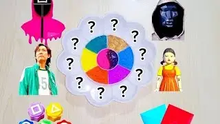 Guess the mixed colors of Squid Game 2..|satisfying color mixing||Asmr|