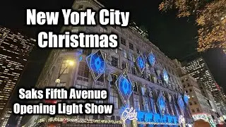 🎄 NYC 🎄 Holiday Light Show & Rockettes Saks Fifth Avenue & Macys Rehearsals ✨ #nyc #christmas
