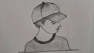 How To Draw A Boy. Pencil Sketch. #art #drawing #painting #sketch #easydrawing #artandcraft #boy 
