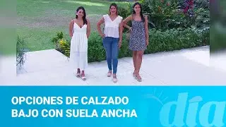 Opciones de calzado bajo con suela ancha