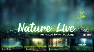 Animated Twitch Package - Nature Live - Stream Overlays