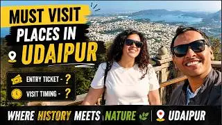 Udaipur Travel Vlog Day 1 🇮🇳 | Sajjangarh Fort & Fatehsagar Lake | Best Views in Rajasthan!