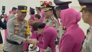 Serah Terima Jabatan Irwasda, Karolog, Kapolres Halsel dan Kapolres Pulau Morotai Polda Maluku Utara